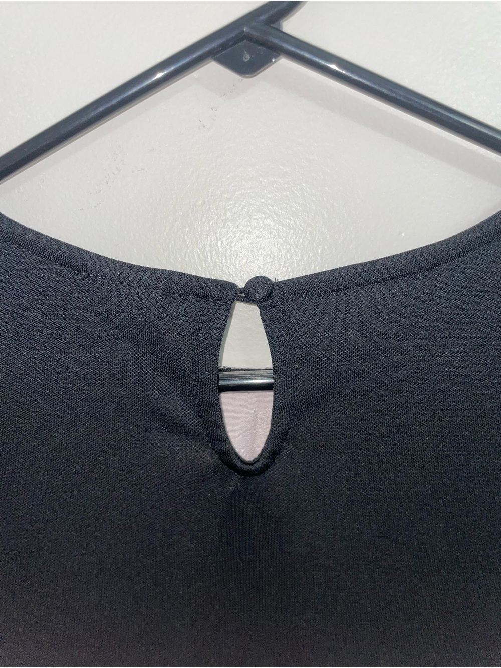 Worthington Pink Satin Blouse with Black Lace - Picture 4 of 7